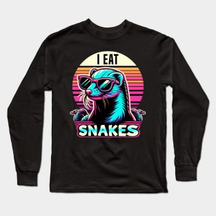 I Eat Snakes Vintage Mungo Long Sleeve T-Shirt